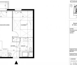 Appartement 2 pièces 43.24 m² - Photo 3