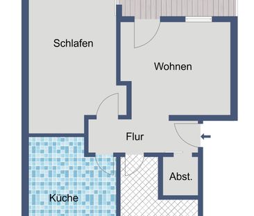 Wohnung im ausgebautem Dachgeschoss ohne Aufzug! - Photo 1