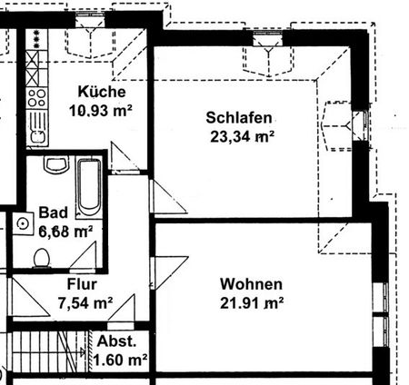 Striesen - gemütliche 2-Zimmer-Mansardenwohnung - Foto 3