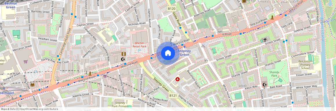 Mile End Road, E1, Whitechapel, London, E1