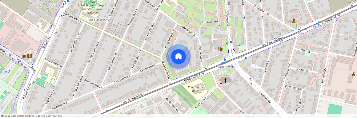 ul. Marszałkowska, Kasztelanów, Grunwald, Poznań, wielkopolskie