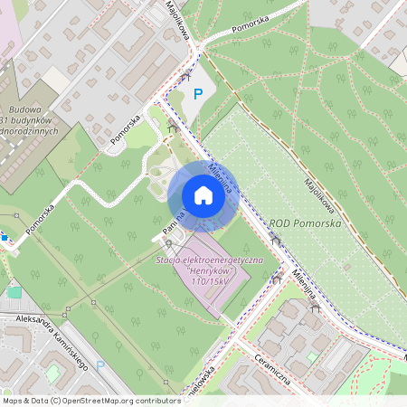 ul. Milenijna, Tarchomin, Białołęka, Warszawa, mazowieckie