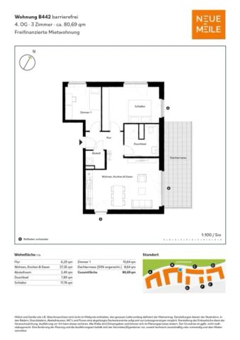 Barrierefreies Neubau-Penthouse mit Dachterrasse - Foto 3