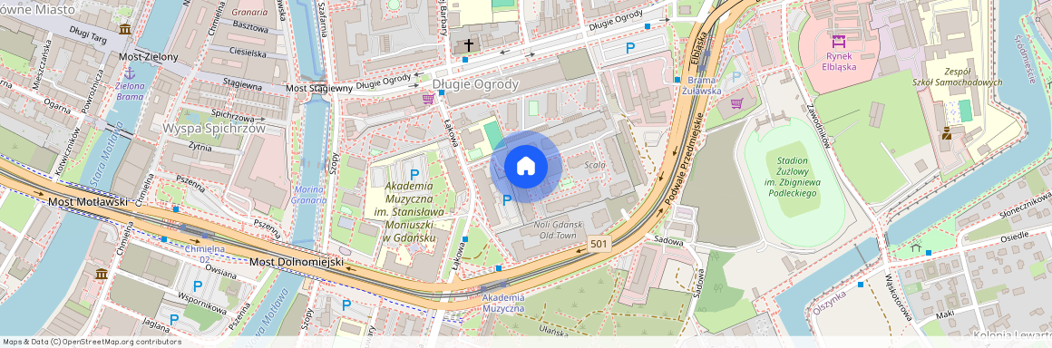 ul. Łąkowa, Śródmieście, Gdańsk, pomorskie