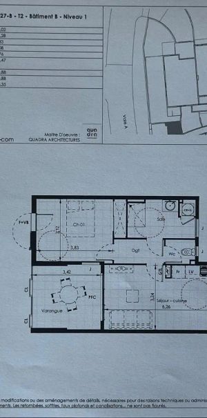 Appartement à louer 2 pièces 44.52m² - Photo 1