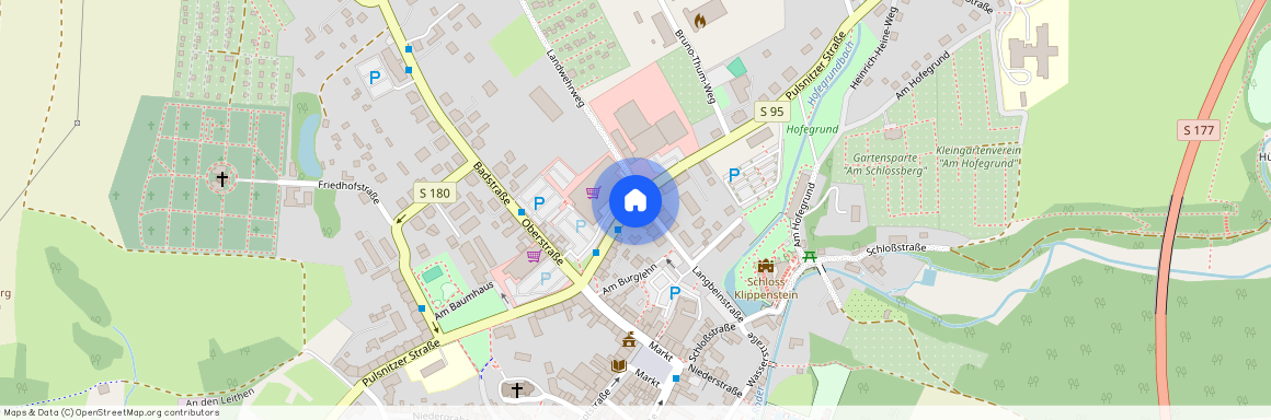 Lage, Pulsnitzer Straße 36, 01454 Radeberg