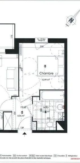 Appartement à louer 2 pièces 42.54m² - Photo 2