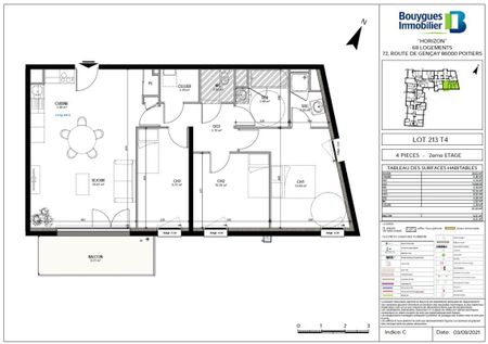 Location Appartement 4 pièces 81m² POITIERS 86000 - Photo 2