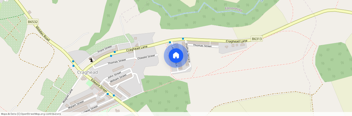 Surtees Terrace, Craghead, Stanley