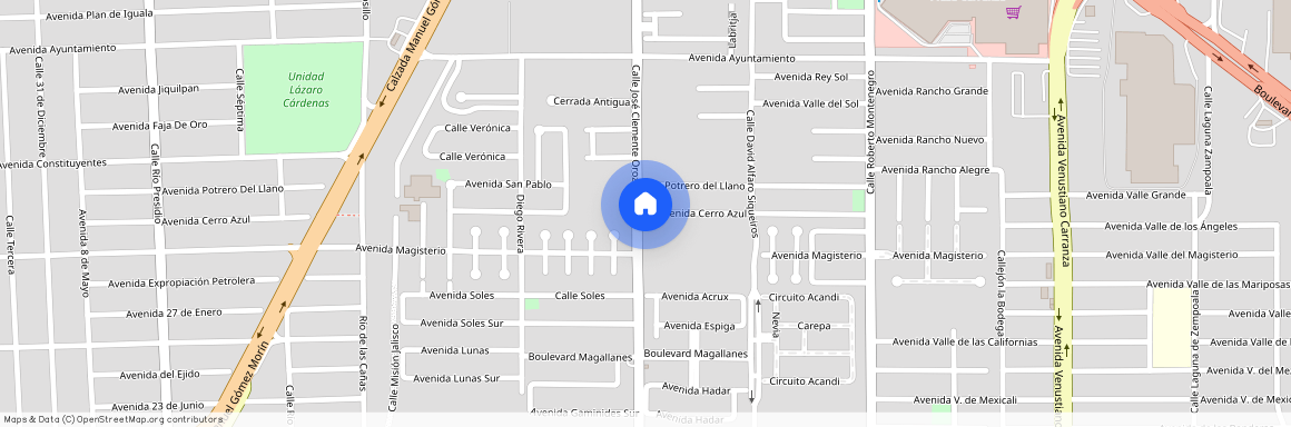 Cerro Azul al 1600 #1672, Colonia Las Misiones, C.P. 21379