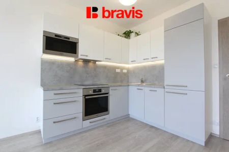 Pronájem bytu 2+kk, Brno - Žebětín, ulice Přírodní, novostavba, balkon, sklep - Fotografie 3