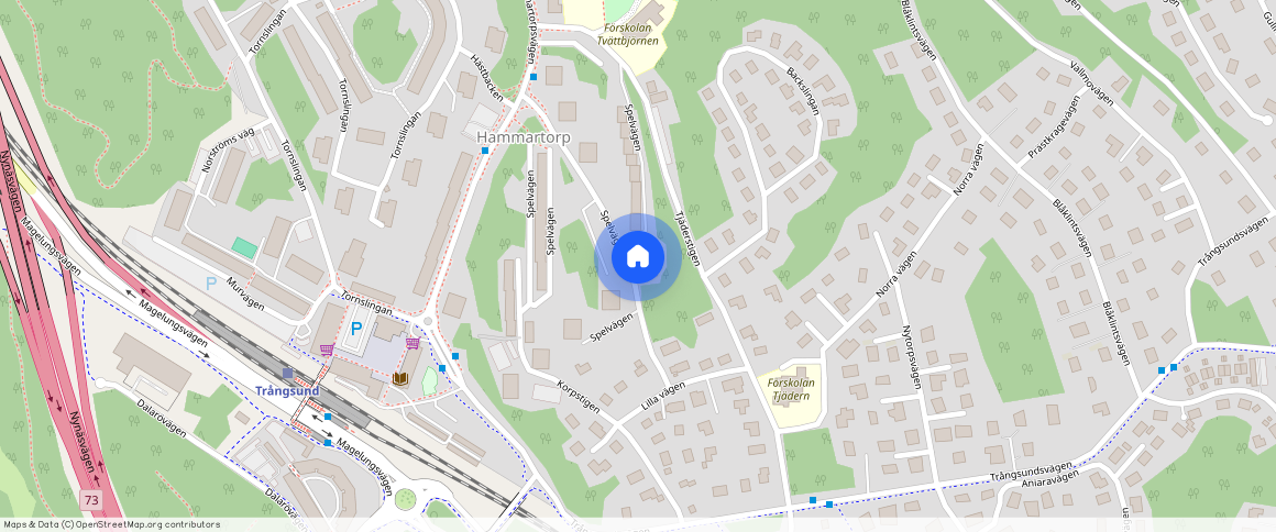 Spelvägen **, Trångsund