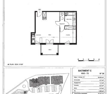 Location Appartement 2 pièces 45m² LANNEMEZAN 65300 - Photo 3