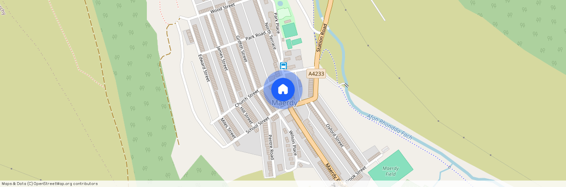 Ceridwen Street, Maerdy, Ferndale, Rhondda Cynon Taff, CF43
