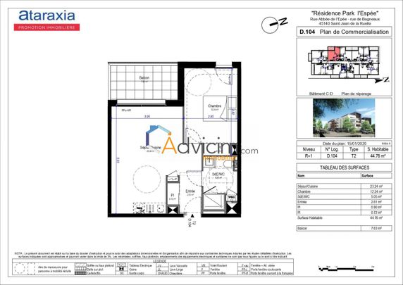 Appartement à louer Saint-Jean-de-la-Ruelle - Photo 1