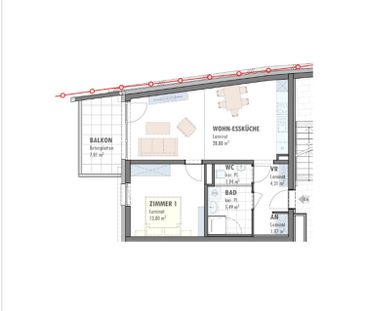 Gartenseitige Wohnung mit Balkon - Top 6 - Photo 2