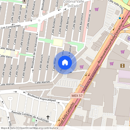 Calle Atenas, Colonia Valle Dorado, Tlalnepantla, Tlalnepantla de Baz, Estado de México, 54020, México