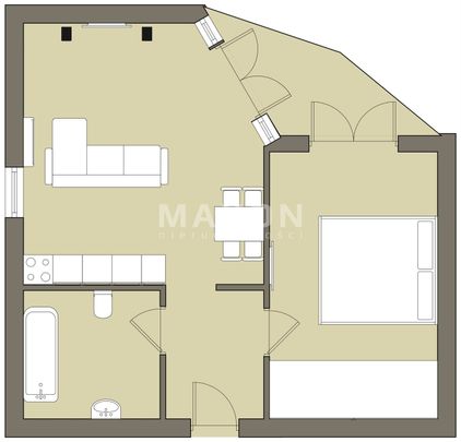 Apartament 51 mkw | 2 pokoje | 1 miejsce w garażu - Photo 1