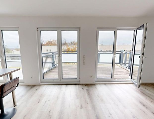 Exklusives Neubau-Maisonette-Penthouse mit Schlossblick, Dachterrasse, Garage in 1A-Lage - Photo 1