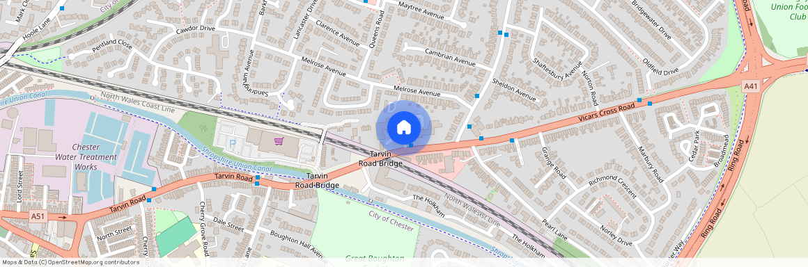 Vicars Cross Rd, Vicars Cross, Chester, CH3