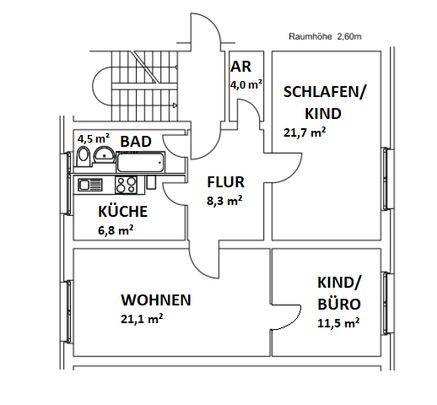 Ihr neues zu Hause! Große 3-Raumwohnung zu vermieten. - Foto 1