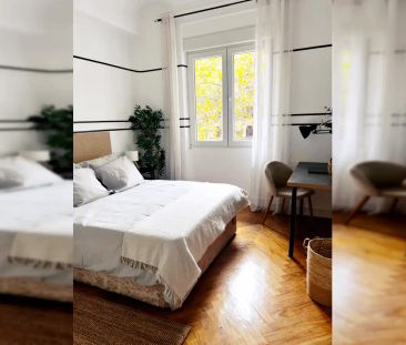 Room in a shared 6-bedroom apartment for rent in Fuente del Berro, all bills included, no pets or smoking allowed. - Foto 6