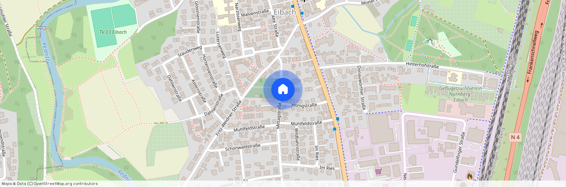 Mittagstraße 13A, 90451 Nürnberg (Mittelfr) - Aussenstadt-Sued