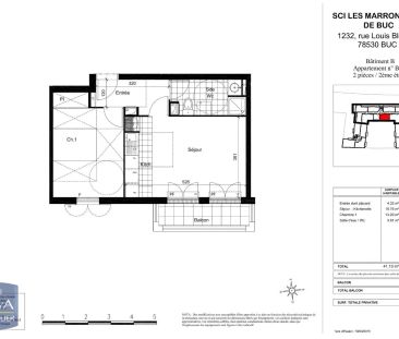 Appartement à louer 2 pièces 41.1m² - Photo 5