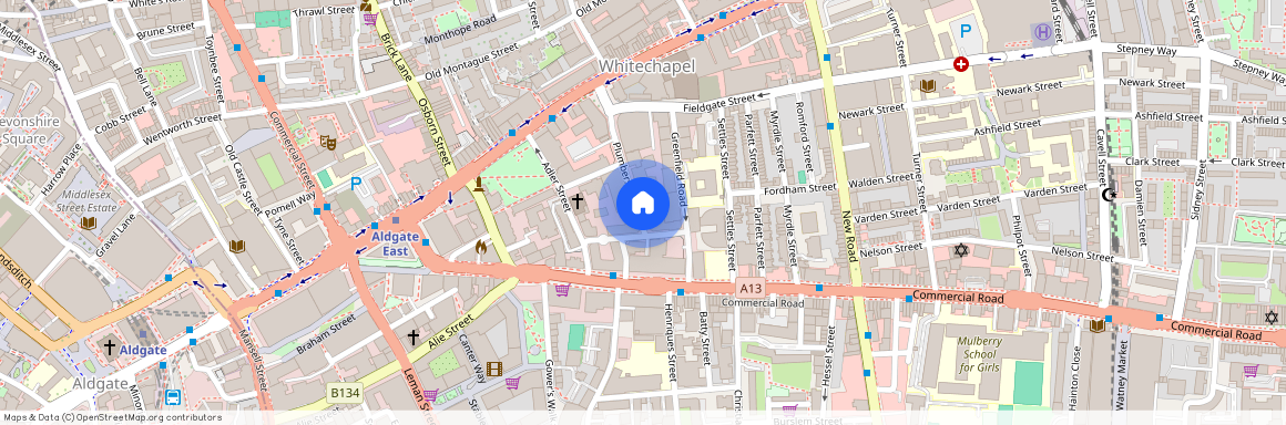 Plumbers Row, Aldgate, E1, London