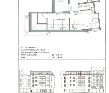 Neubau-Dachgeschosswohnungen mit Fahrstuhl - Foto 3