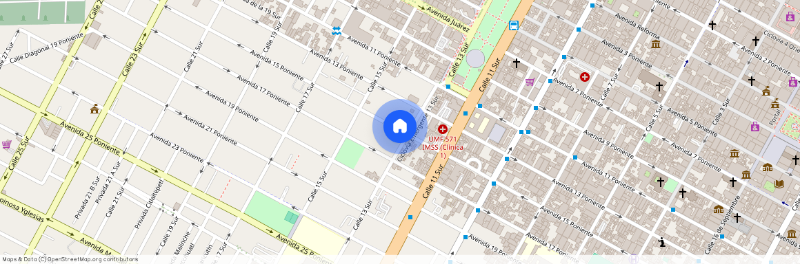 Avenida 15 Poniente 1301, Barrio de Santiago, Puebla de Zaragoza, Puebla, México