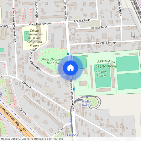 ul. Limanowskiego, Raków, Częstochowa, śląskie