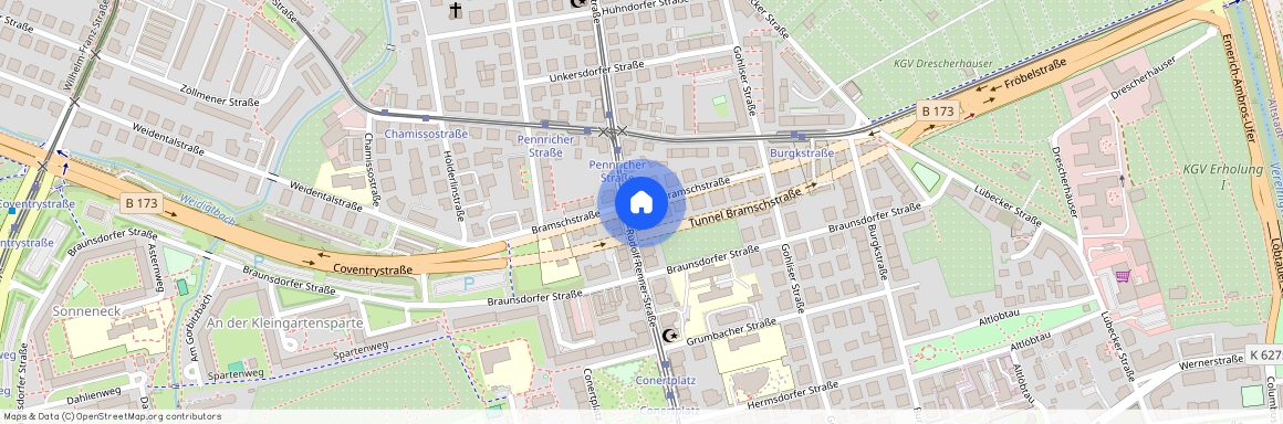 Lage, Bramschstraße 11, 01159 Dresden