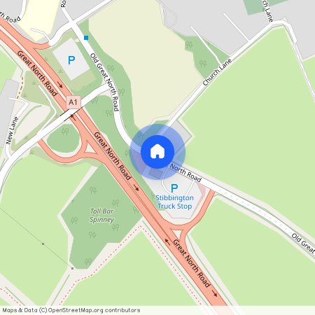 PE8, Stibbington, Old Great North Road