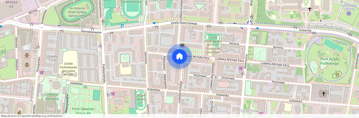 Warszawa, Praga-Południe, Praga-Południe, Grochów, Ludwika, Kickiego