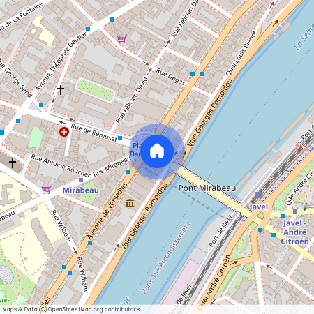 Rue de L'Amiral Cloué entre Avenue de Versailles et Quai Louis Blériot 75016 Paris (16e arrondissement)