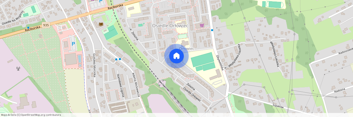 ul. Osiedle Orłowiec, Rydułtowy, wodzisławski, śląskie