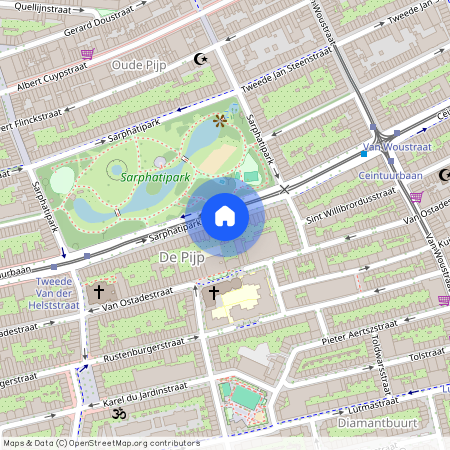 Sarphatipark 114-4, Van der Helstpleinbuurt, 1073ED, Amsterdam