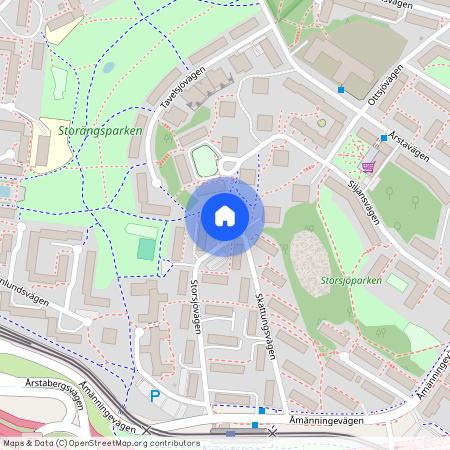 Storsjövägen, Årsta