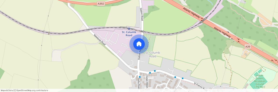 St. Columb Road, Station Approach, TR9