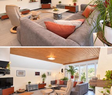 4.5-Z-Dachwohnung mit Parkplätzen, Cheminée, Terrasse & Estrich - Foto 1