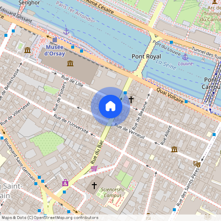 Métro rue du Bac et Sèvres-Babylone (lignes 10 et 12)., 75007 Paris