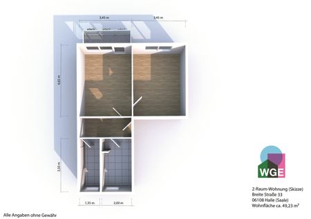 2-Zimmer-Wohnung wird saniert! - Photo 3