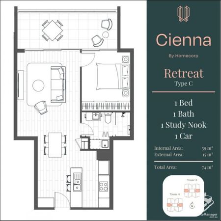 CIENNA VARSITY RIDGE - 1 Bedroom Executive Apartment - Photo 4