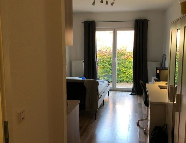 Klein, aber funktional - 1 ZKB., 26 qm, Pantry Küche inkl. Terrasse, Sutthauser Str. 50 - 52, OS, HH 3 App. 1 EG - Foto 1