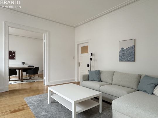 Neu möblierte, moderne 4-Zimmer-Altbauwohnung (104m²) im Herzen von Uhlenhorst! - Foto 1