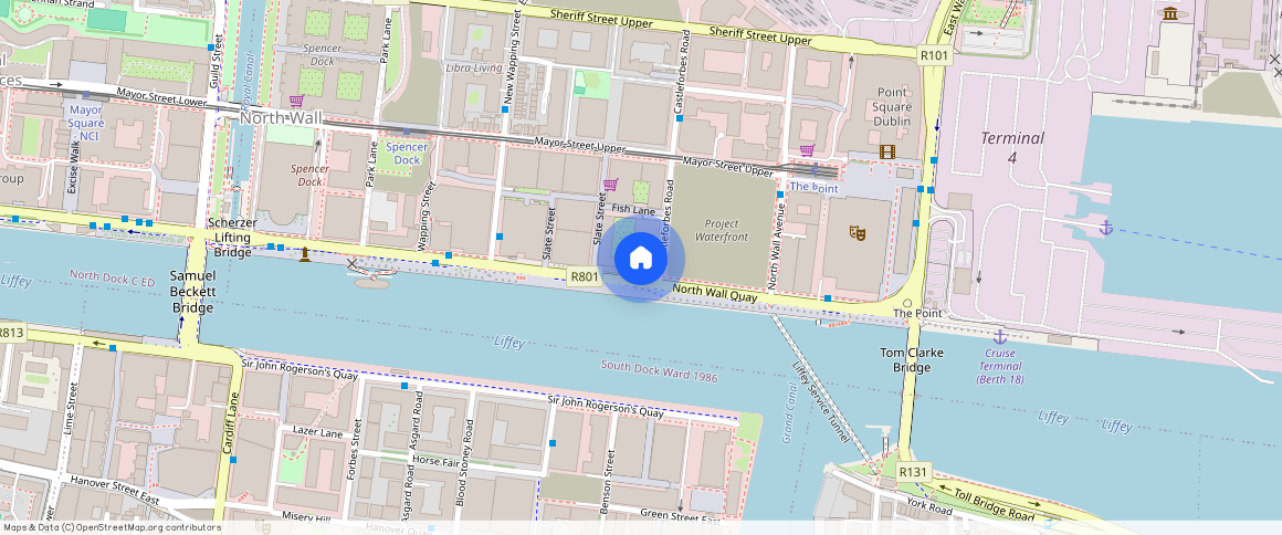 Quayside Quarter at Dublin Landings, Docklands, Dublin 1