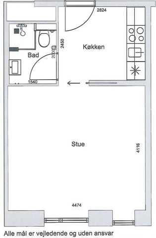 1-værelses studiebolig - Photo 3