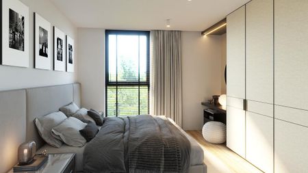 Nieuwbouwwoning met 4 slp, tuin en autostaanplaats in het Edward Poppe Woonpark voor 1.195 EUR/mmnd - foto 2