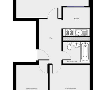 Helle Wohnung mit guter Anbindung und viel Potenzial ! - Photo 2
